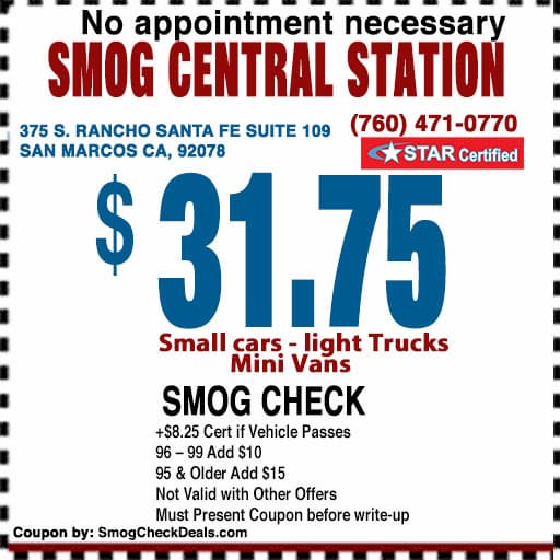 Discount Price Smog Check Offer